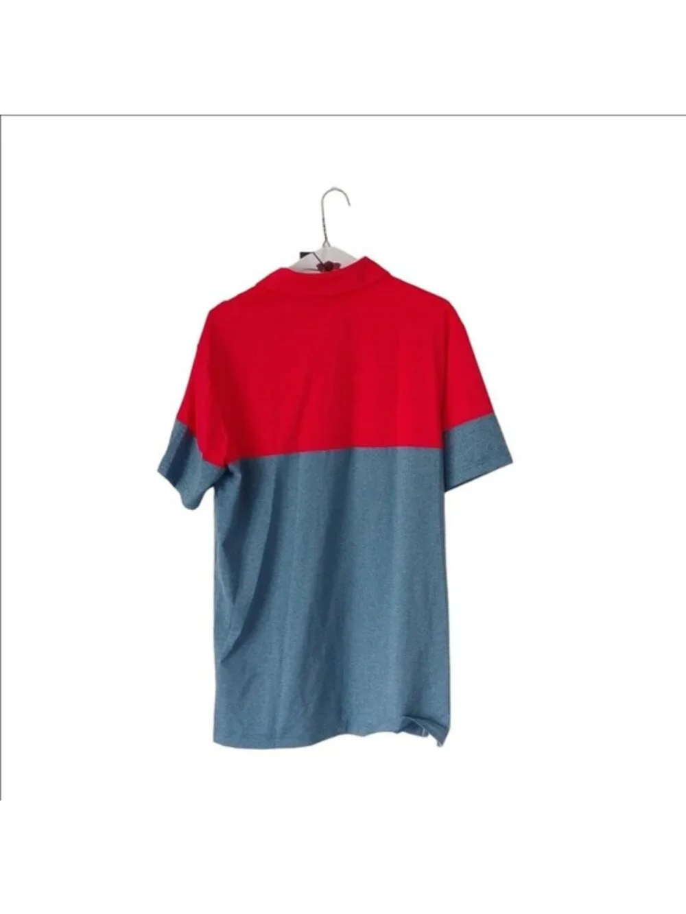 Adidas Golf Ult Blocked Polo, Dark Marine/Shock Red, Size Medium